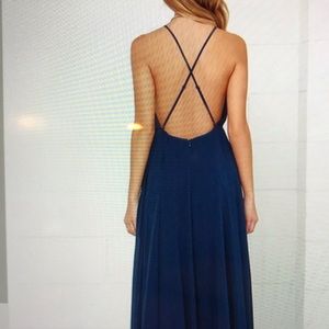 New with tags long navy gown